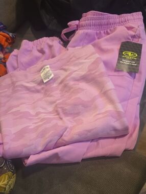 Athletic Works Pink Camo Kids Matching Sweatshirt & Jogger Set